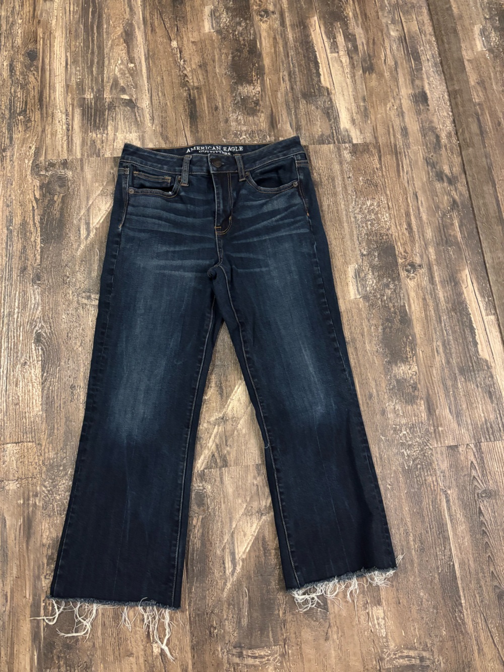 🎉American Eagle Outfitters Dark Blue Women's Cropped Ankle Jeans